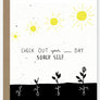 recovery encouragement wildflower seed paper card for mental health